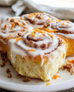 Delicious Carrot Cake Cinnamon Rolls with cream cheese frosting and cinnamon