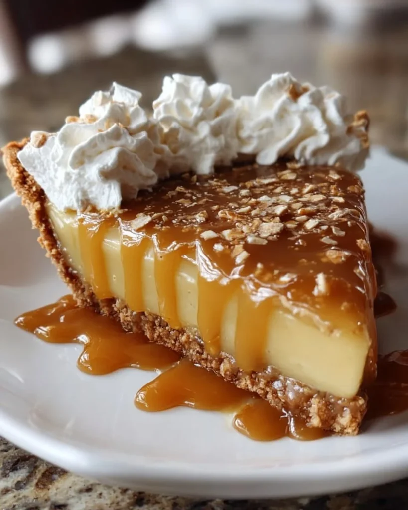 Dolly Parton’s Butterscotch Pie with a golden crust and creamy filling