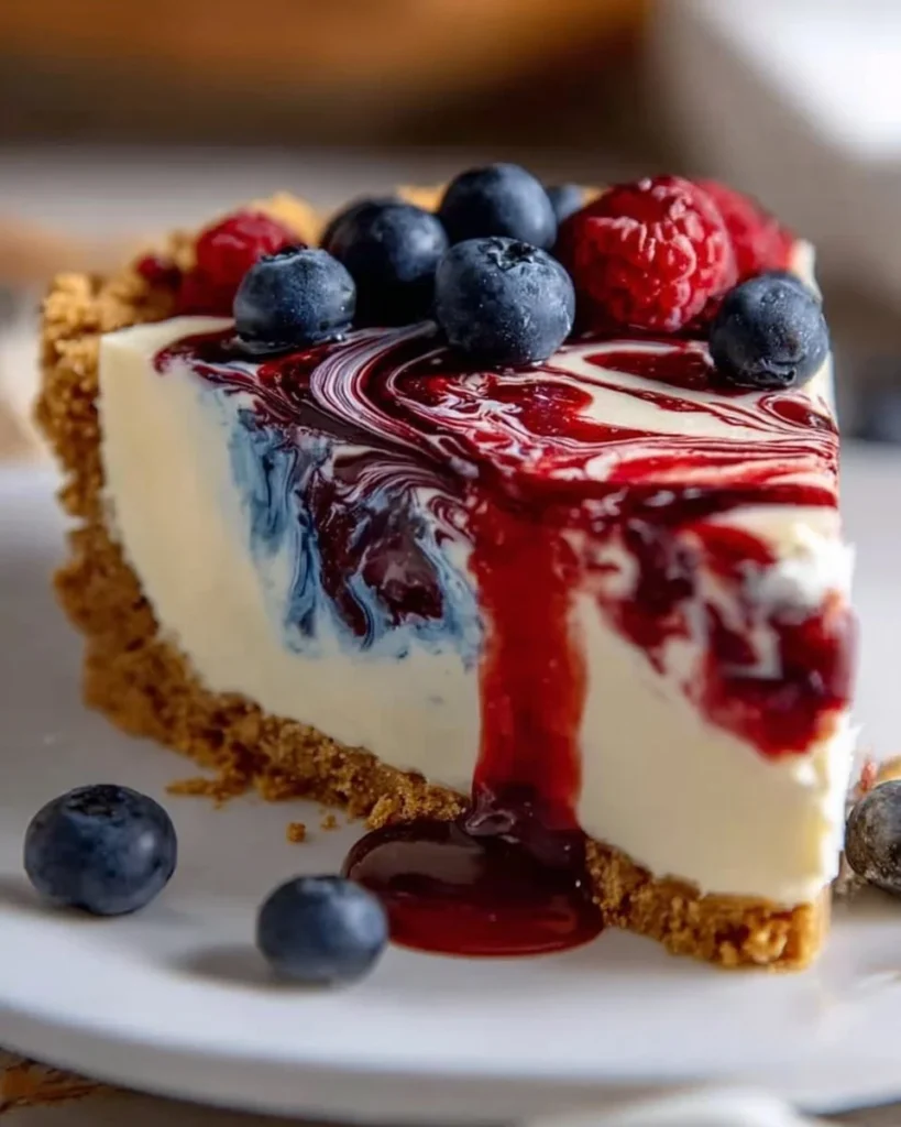 Dreamy creamy no bake swirl pie topped with colorful swirls and whipped cream.