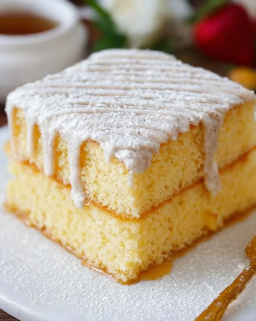 Deliciously decorated Mother's Day vanilla cake with flowers
