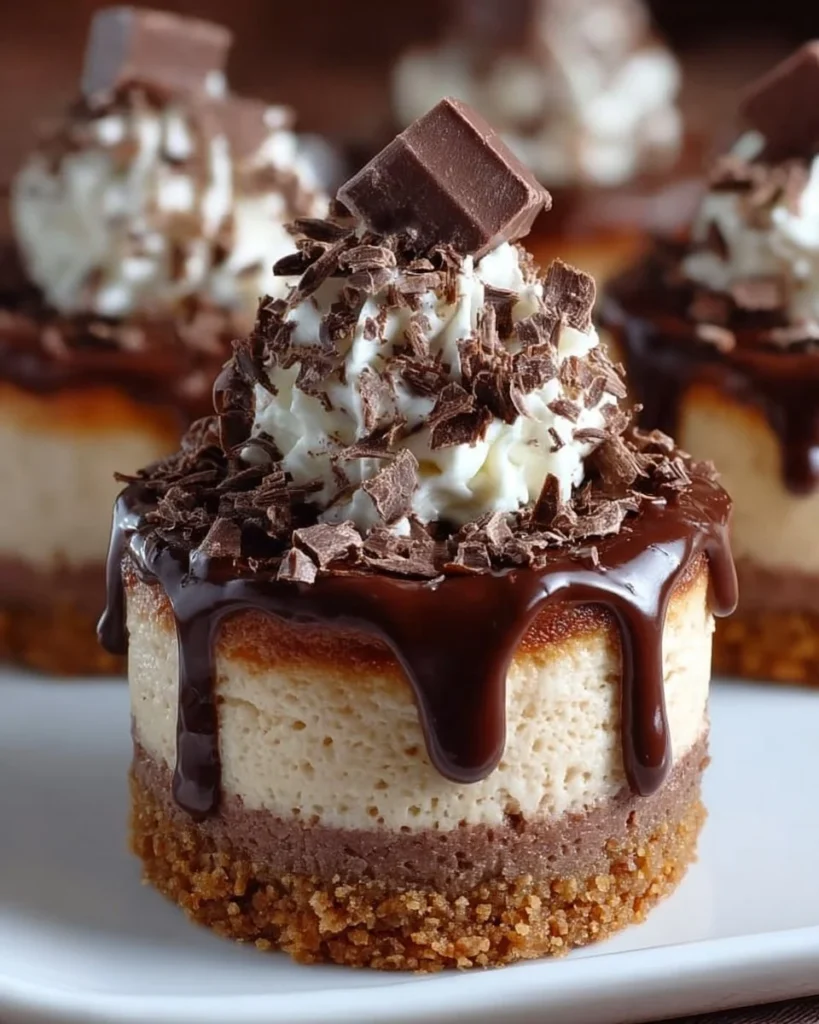 Delicious Nutella cheesecake cupcakes topped with creamy chocolate frosting.