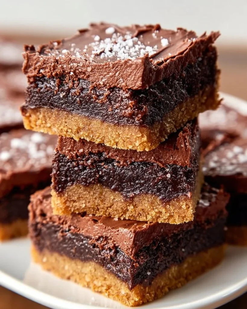 Delicious chocolate sugar cookie bars on a plate, ready to enjoy.